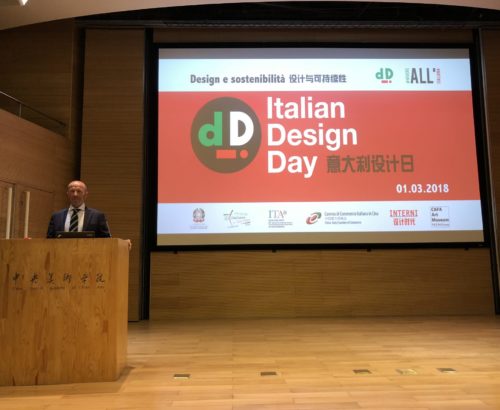 Massimo Roj Italian Design Ambassador in Beijing for the Italian Design Day